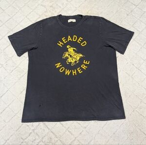 Imogene & Willie Shirt Mens XXL Black Headed Nowhere Cowboy Graphic Tee